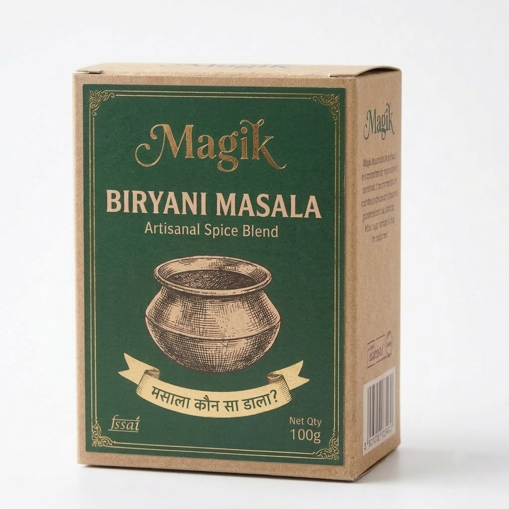 Magik Biryani Masala 100g Kraft Box